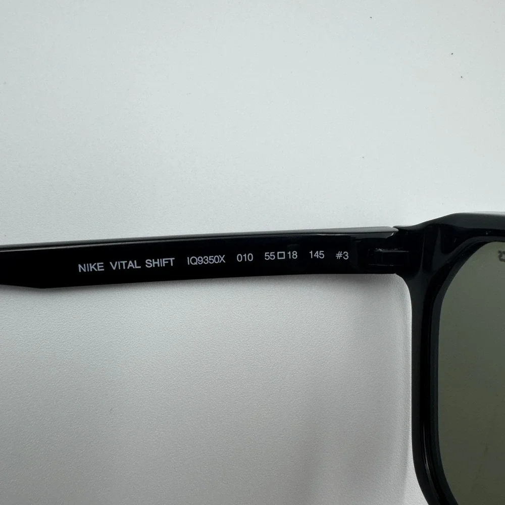 Nike Vital Shift Sunglasses Black Green UV Protection NWT